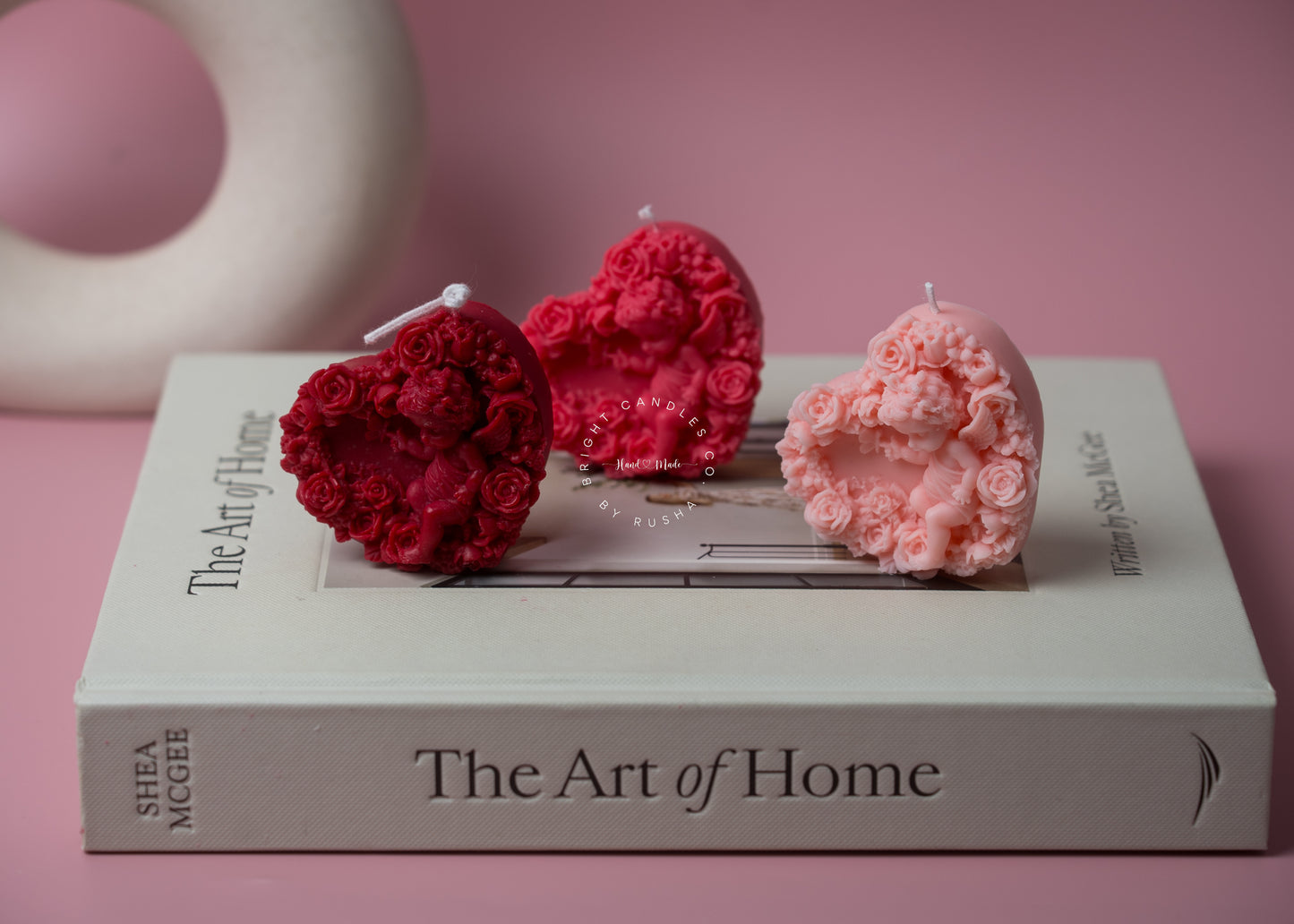 Heart Angel Candle - Set of 2