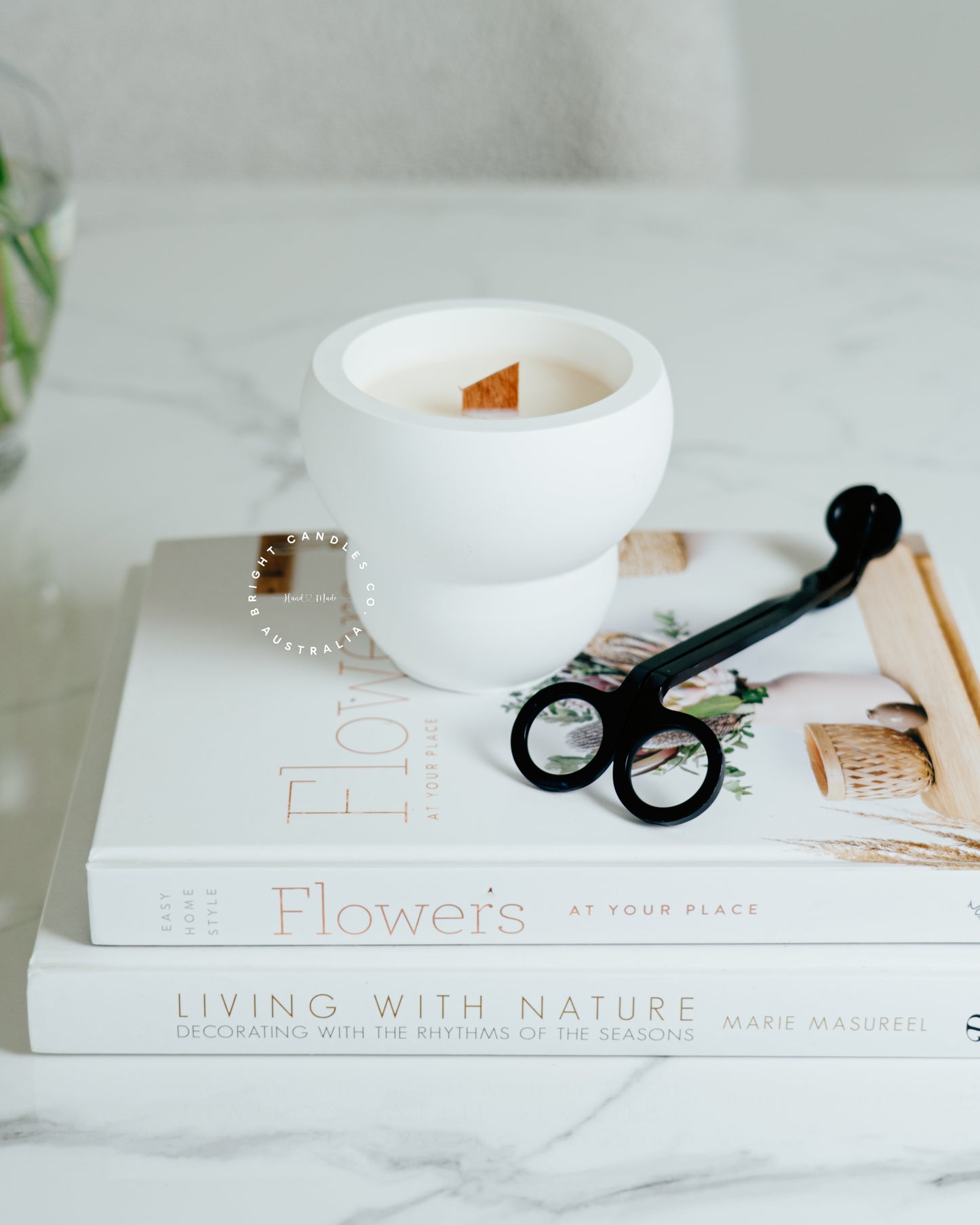 Nysa wooden wick candle