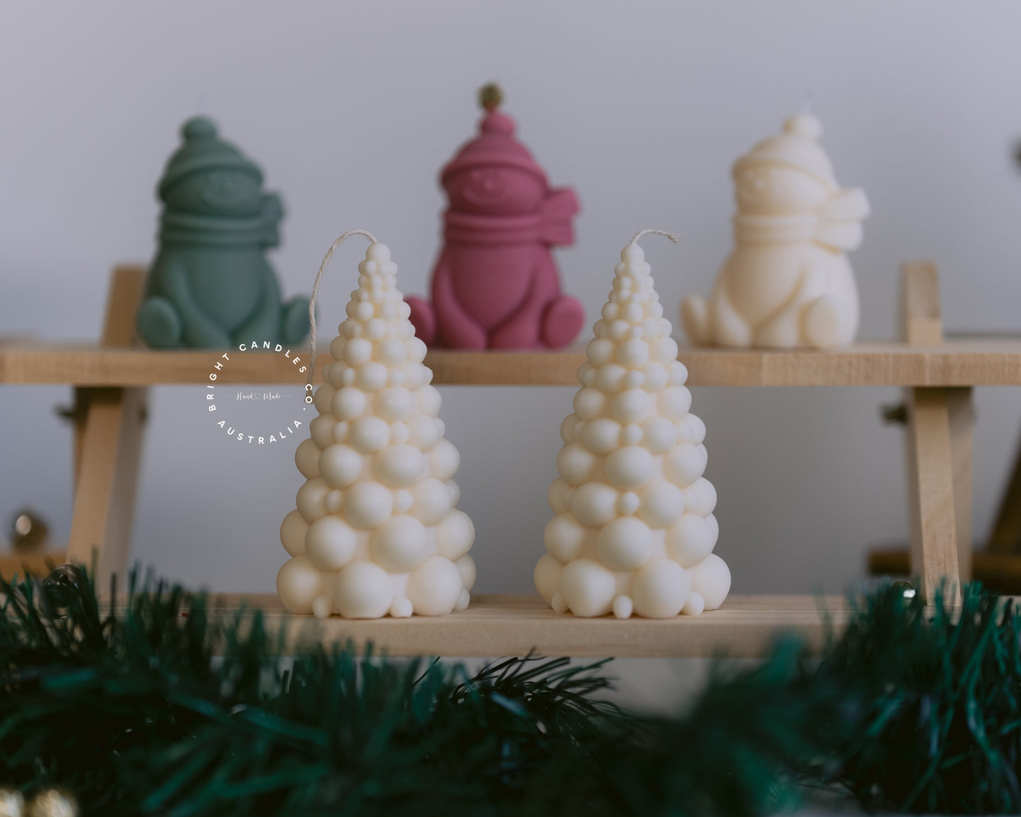 Frosty Pine Christmas Candle | Christmas Tree Candle