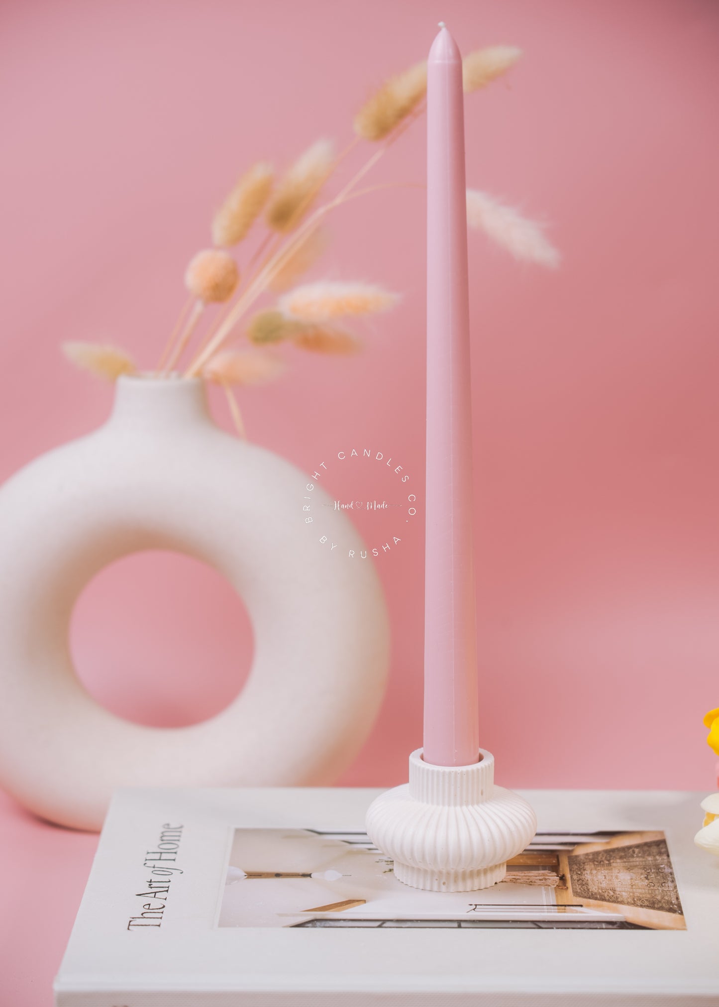 Ribbed Candlestick Holder