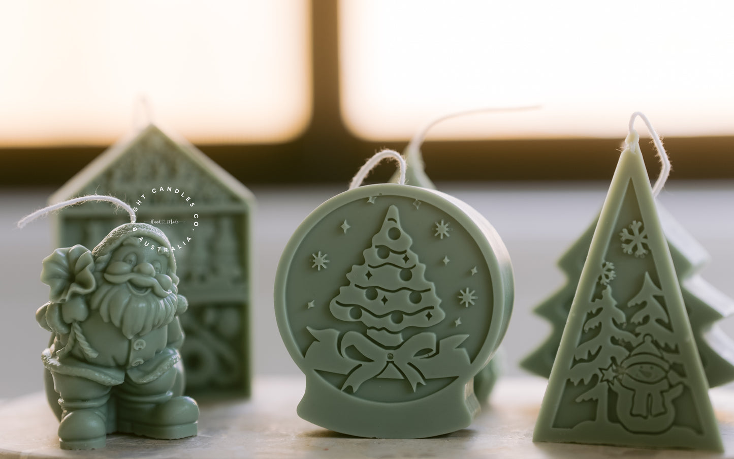 Christmas Santa Candle