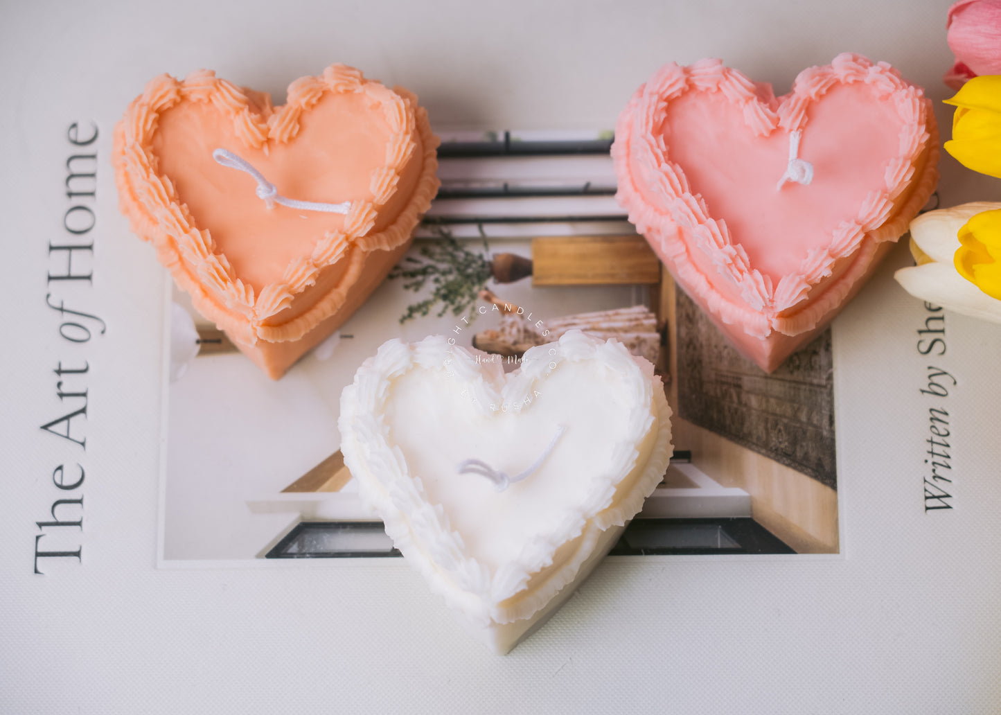 Heart Cake Candle