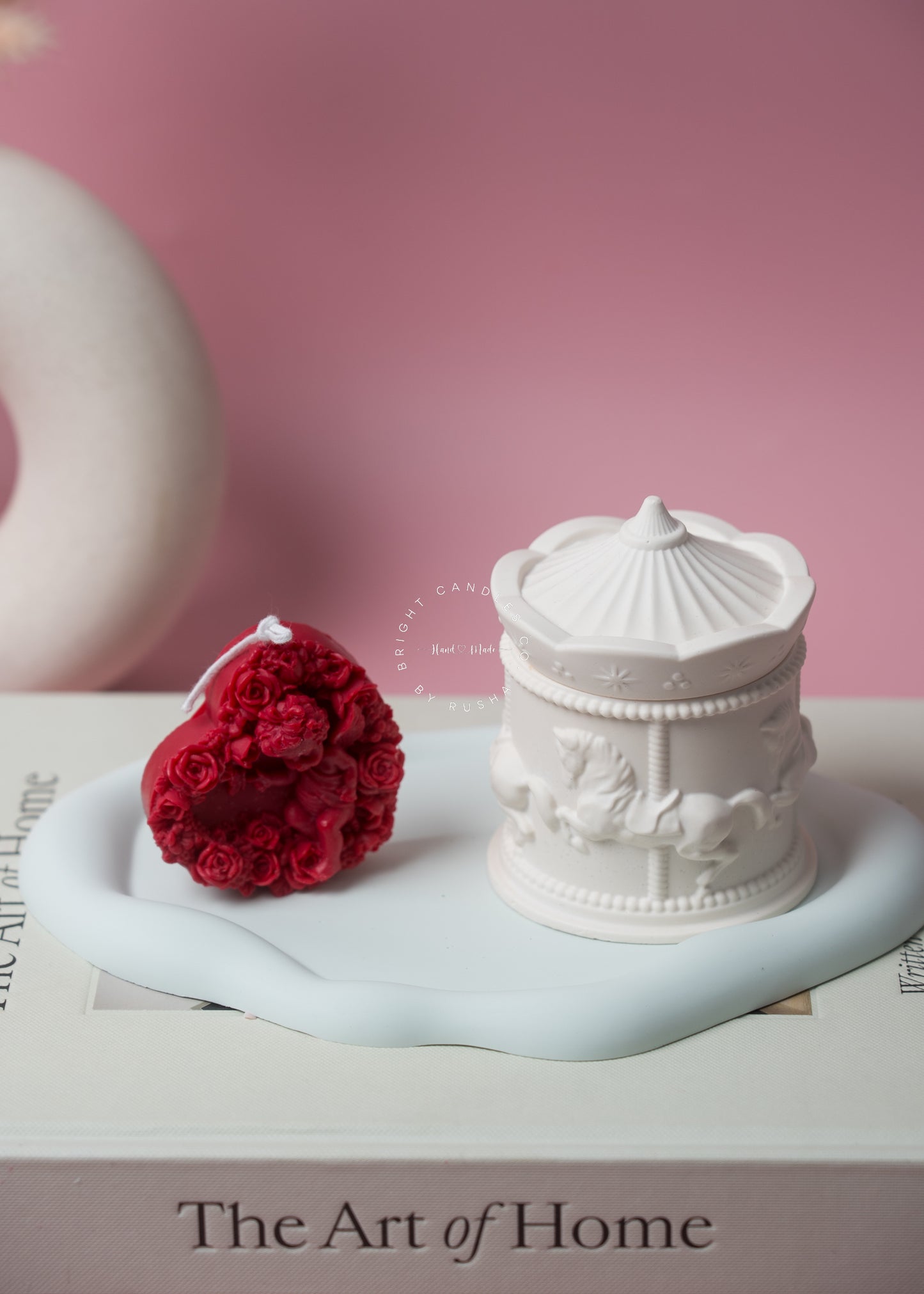 Heart Angel Candle - Set of 2