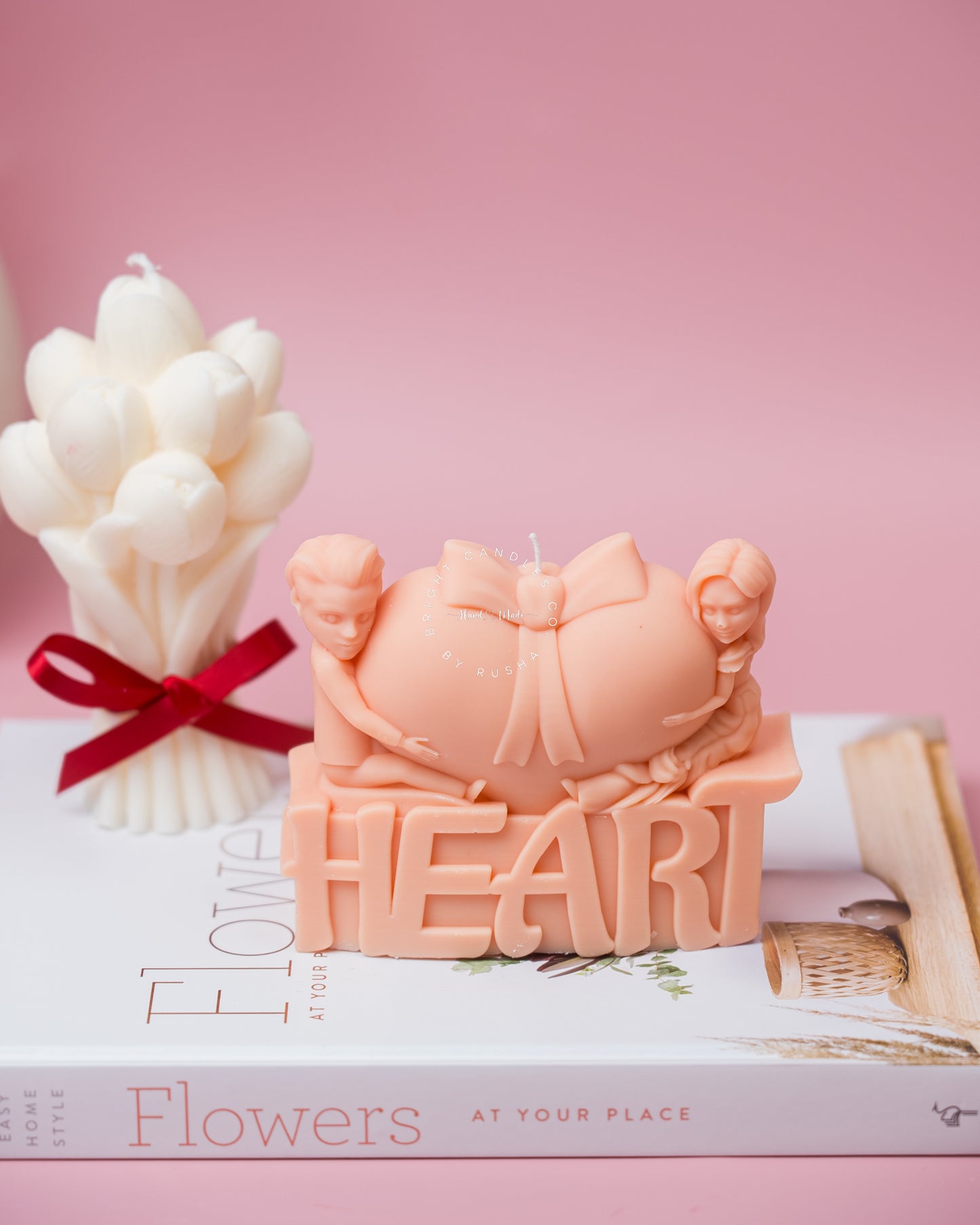 Handmade Heart Candle