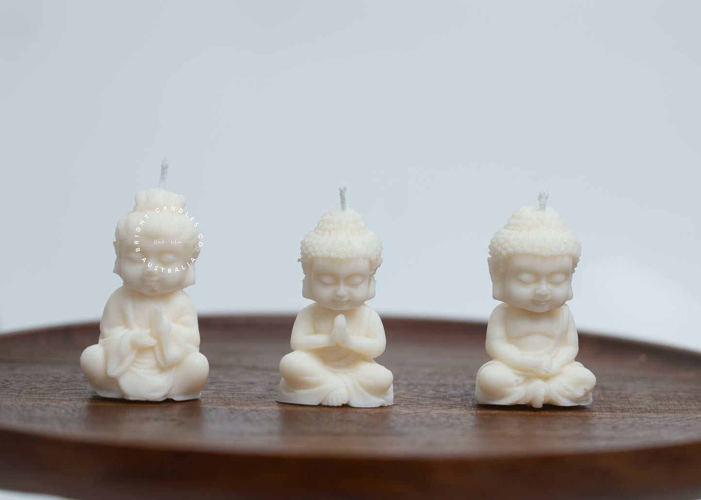 Buddha Statue Candle Set of 3