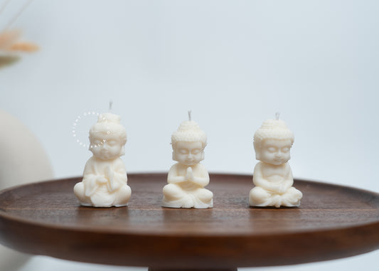 Buddha Statue Candle Set of 3