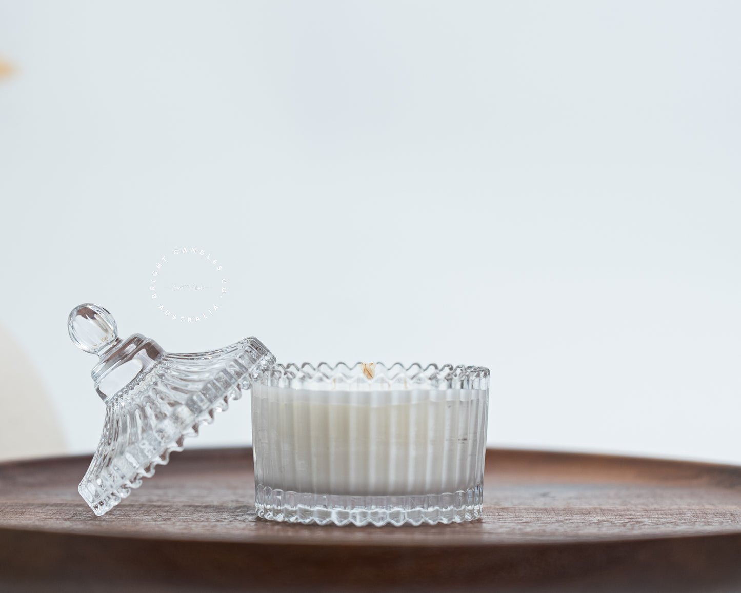 Small Ribbed Carousel Candle