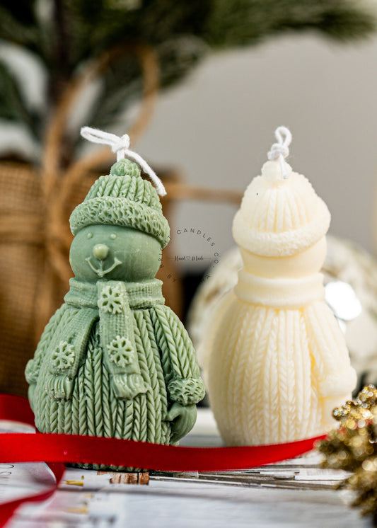 SNOW MAN CANDLE | Christmas Candle