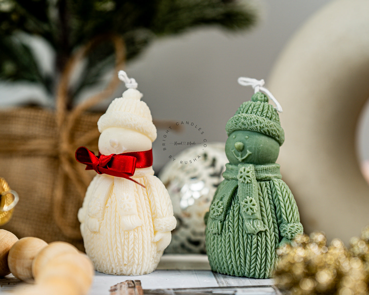 SNOW MAN CANDLE | Christmas Candle