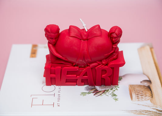 Handmade Heart Candle