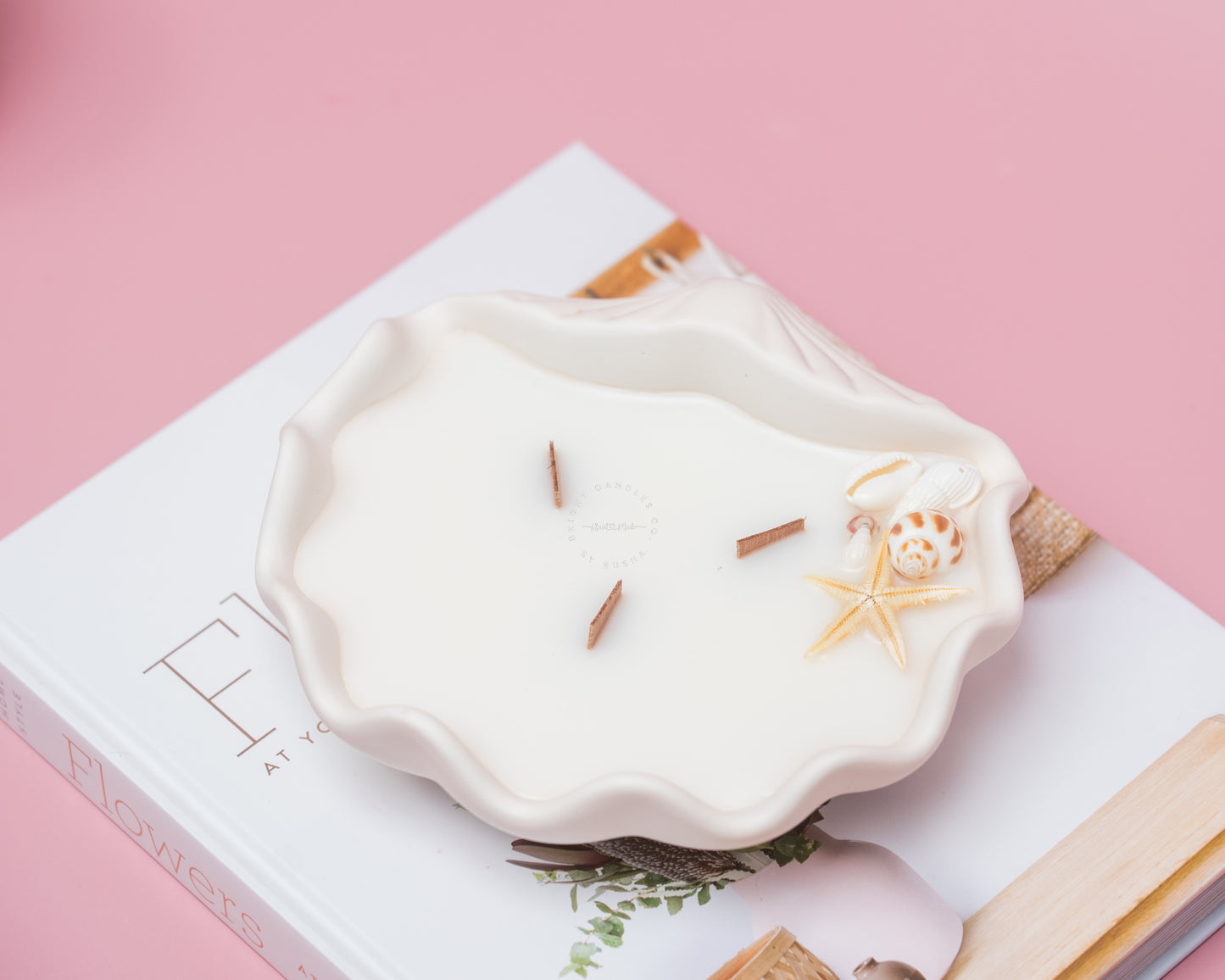 Seashell Scented Vessel Candle