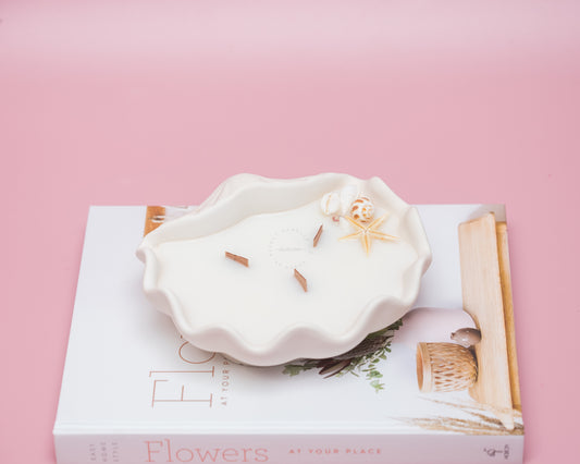 Seashell Scented Vessel Candle